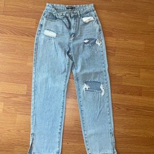 PLT split hem jeans 6